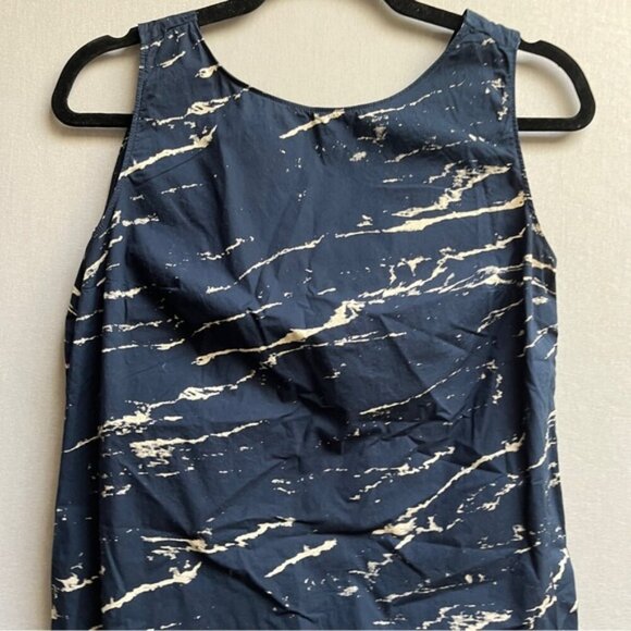 GAP Marbled twist back Cotton Dress Sz 4 - Picture 4 of 11